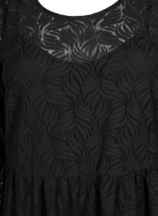 Blondekjole med 3/4 ermer, Black, Packshot image number 2