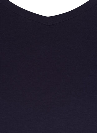 Ensfarget basis T-skjorte i bomull, Night Sky, Packshot image number 2