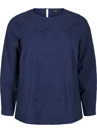 Langermet bluse med broderi, Naval Academy