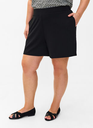 FLASH - Løstsittende shorts med lommer, Black, Model image number 2