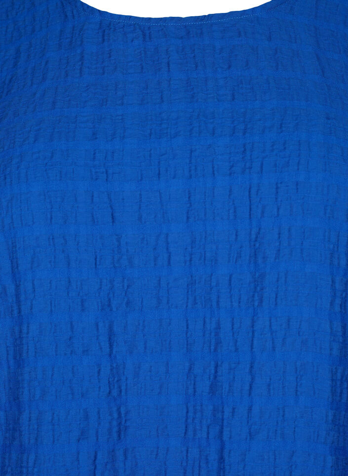 Smockbluse med lyocell (TENCEL), Strong Blue, Packshot image number 2