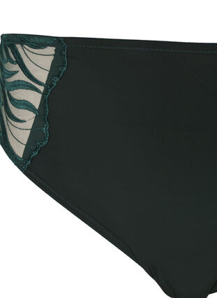 Zizzi Taitruse med broderi og vanlig midjehøyde, Grønn, Packshot image number 2