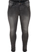 Super slim Amy jeans med høyt liv, Dark Grey Denim, Packshot image number 0