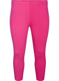 Basisleggings i viskose med 3/4-lengde, Fuchsia Purple