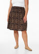 FLASH – kort skjørt med vaffelsydd midje, Brun, Model image number 3