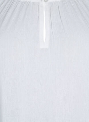 Tunika i viskose med 3/4-ermer, Bright White, Packshot image number 2