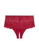 Blondehipster-string med åpning i bunnen, Rød, Packshot image number 1
