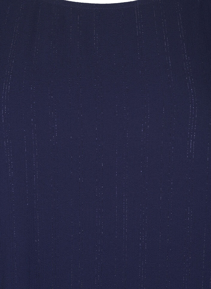 Bluse med sølvglitter, Blå, Packshot image number 2
