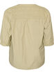 Bluse med smock og 3/4 ermer, Gr&oslash;nn, Packshot image number 1