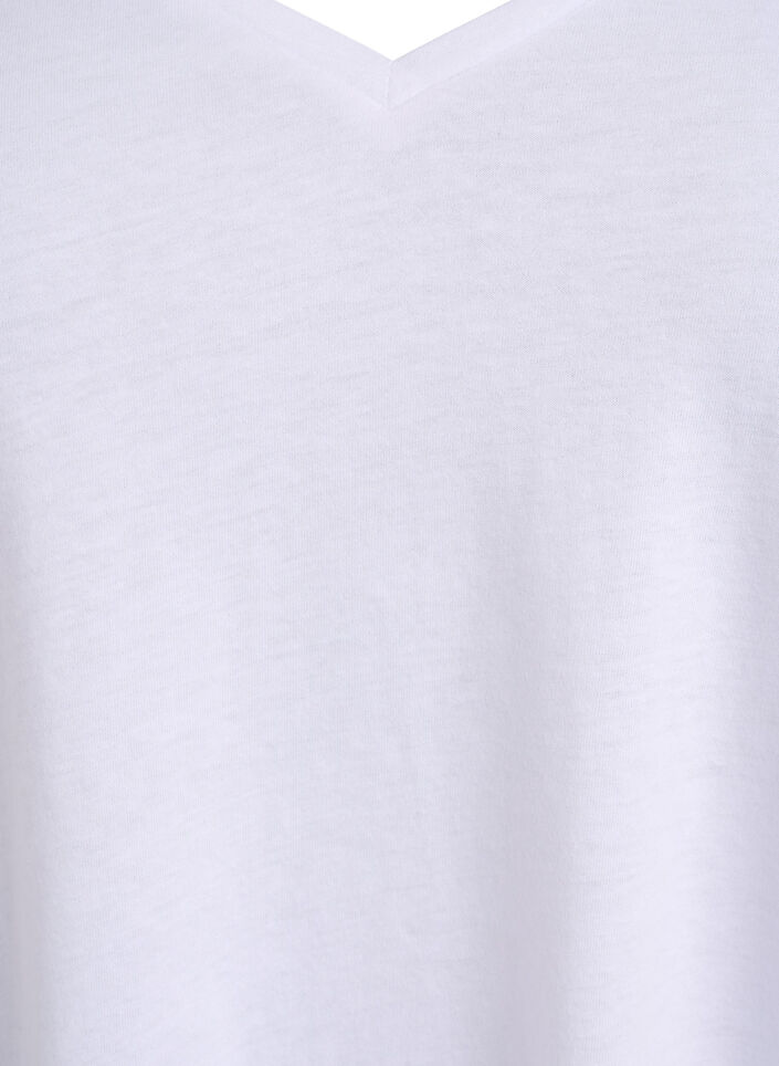 2-pakke t-skjorter med v-hals, Svart, Packshot image number 3