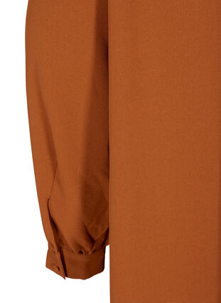 Tunika med knappelukking, Leather Brown ASS, Packshot image number 3