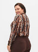 Mønstrete bluse med smock, Earthy Zig Zag, Model image number 1
