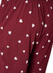Pyjamasbukser med trykk, R&oslash;d, Packshot image number 3
