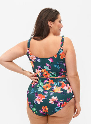 Bikinibukser med utskrift og høy midje, Meave Print, Model image number 1