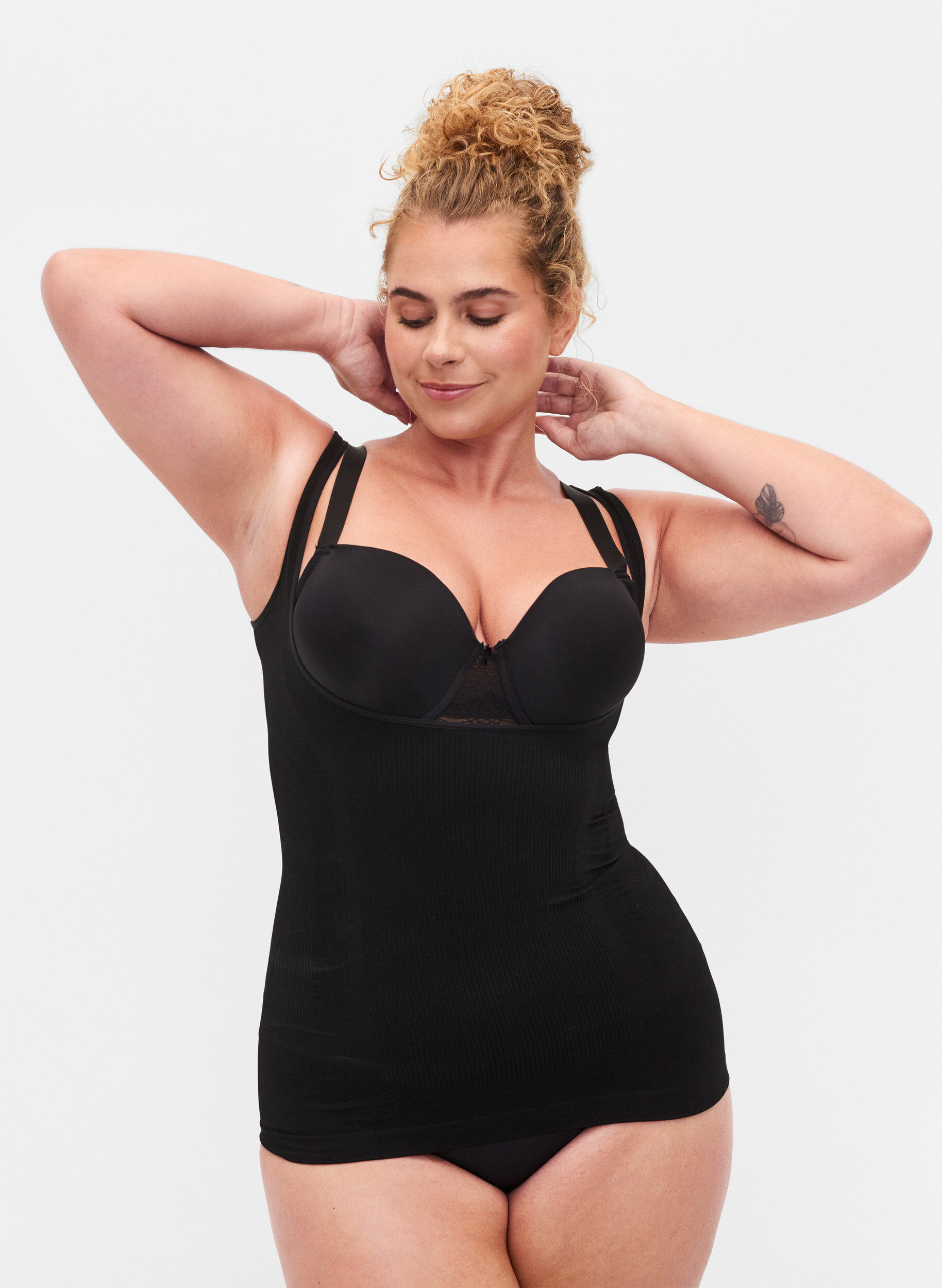 Shapewear underkjole, Svart, Model