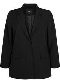 Klassisk blazer med knappelukking, Svart Klassisk blazer med knappelukking