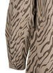 Langermet denimkjole med sebratrykk, Brown Zebra AOP, Packshot image number 3