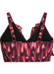 Bikinitopp med print og volangdetaljer, Rosa, Packshot image number 1