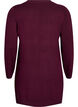 Lang, strikket cardigan i en viskoseblanding, R&oslash;d, Packshot image number 1