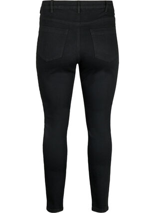 Amy jeans med høy midje og supersmal passform, Black, Packshot image number 1