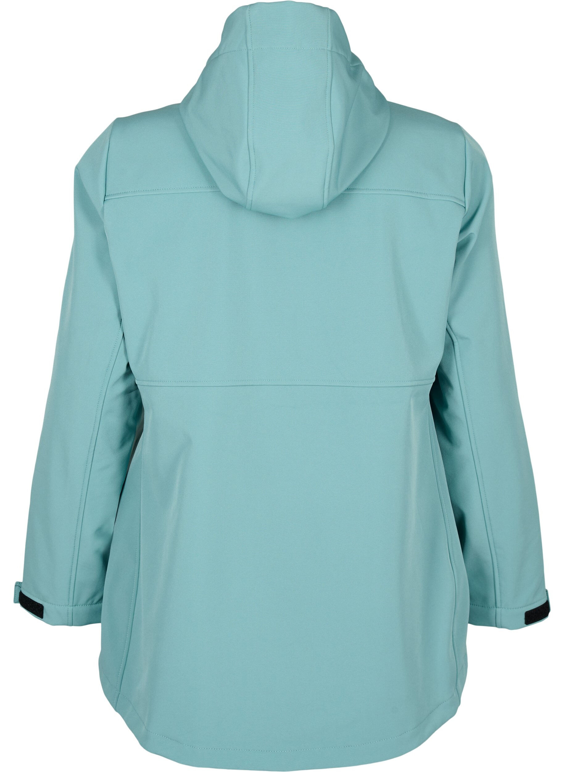 Zizzi Kort softshell jakke med lommer, Arctic, Packshot image number 1