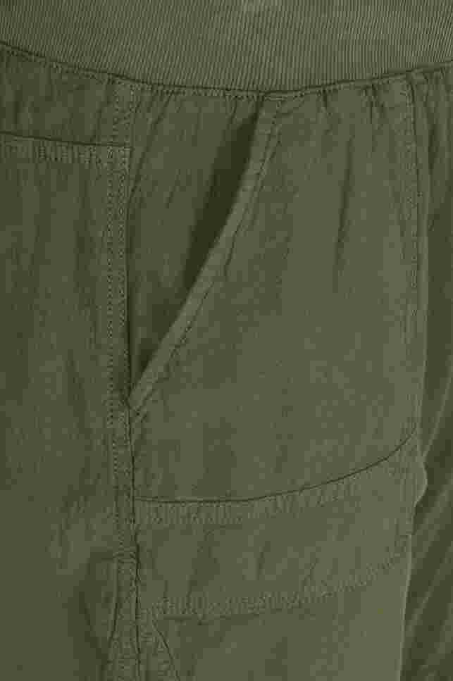 Løse shorts med lommer i bomull, Ivy Green, Packshot image number 2