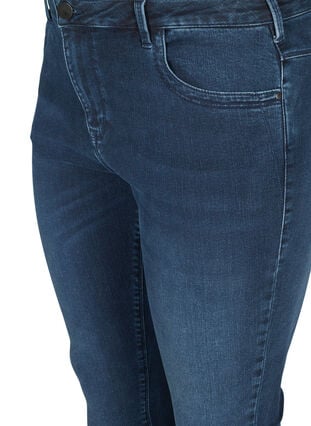 Super slim Amy jeans med høyt liv, Dark blue, Packshot image number 2