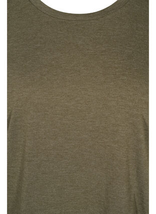 Kortermet T-skjorte med broderi anglaise, Ivy Green Mel., Packshot image number 2