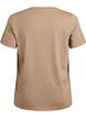 T-skjorte med dekorative detaljer, Beige, Packshot image number 1