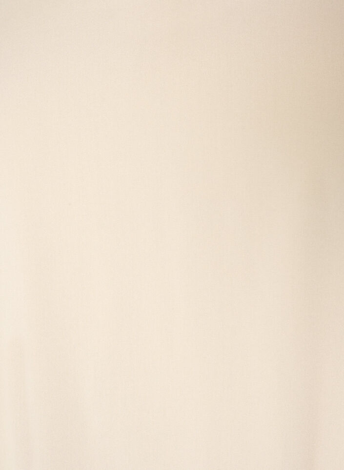 Viskosebluse med V-hals og avrundet fold, Beige, Packshot image number 2
