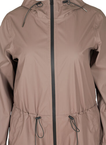 Regndress med hette og lommer, Iron, Packshot image number 2