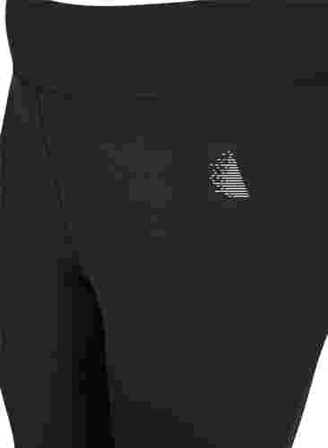 Cropped treningstights med refleks, Black Reflex, Packshot image number 2