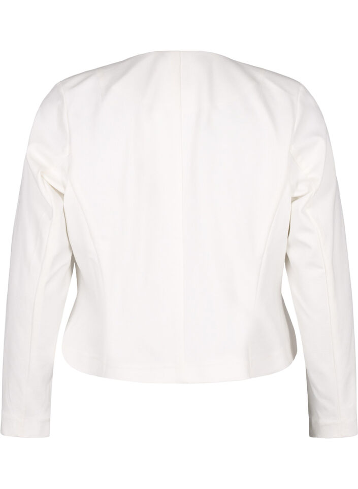 Kort blazer uten lukking, Cloud Dancer, Packshot image number 1