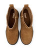 Lave støvler i semsket skinn med bred passform, Tobacco Brown, Packshot image number 2