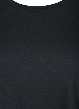 T-skjorte i bomull, Black, Packshot image number 2