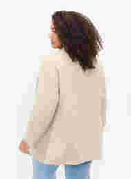 Klassisk blazer med knappelukking, Feather Gray, Model