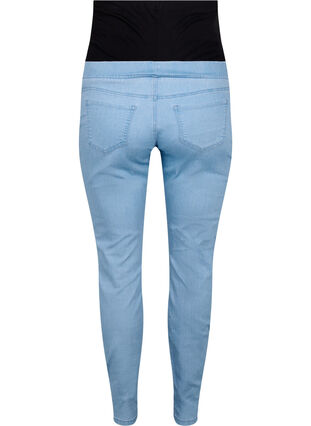 Zizzi Jeggings til gravide med baklommer, Blå, Packshot image number 1