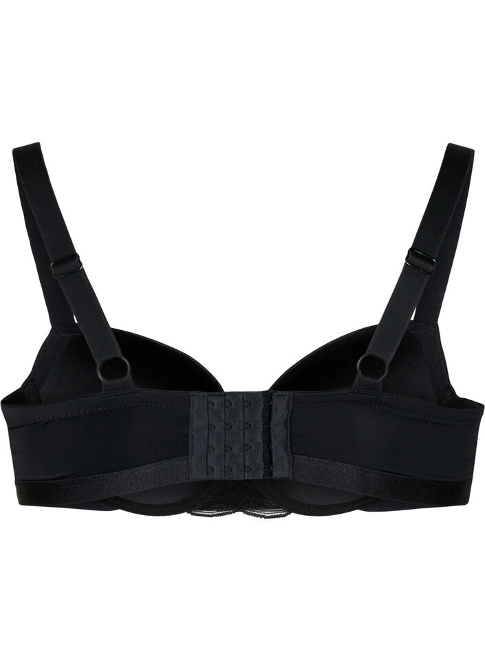Formstøpt BH med mesh, Black, Packshot