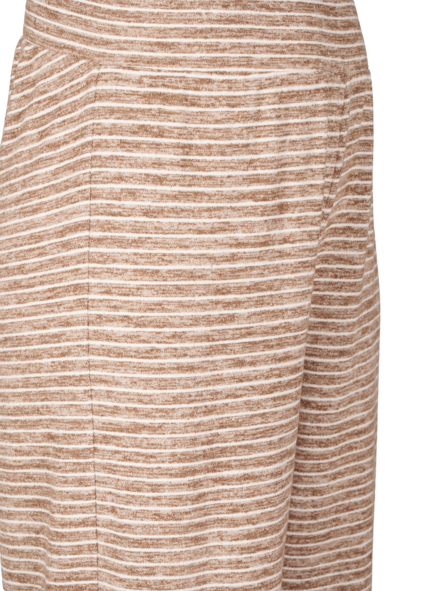 Zizzi Ledige bukser med elastisk linning, Fondue Fudge, Packshot image number 2