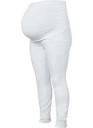 Jeggings til gravide i bomull, White