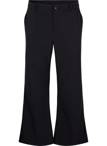 Bukser med bootcut, Black, Packshot image number 0