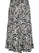 Langt skjørt med sebramønster, Black w. White Zebra, Packshot image number 0
