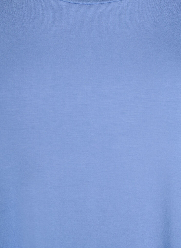 Løs natt-t-skjorte i viskose, Blå, Packshot image number 2