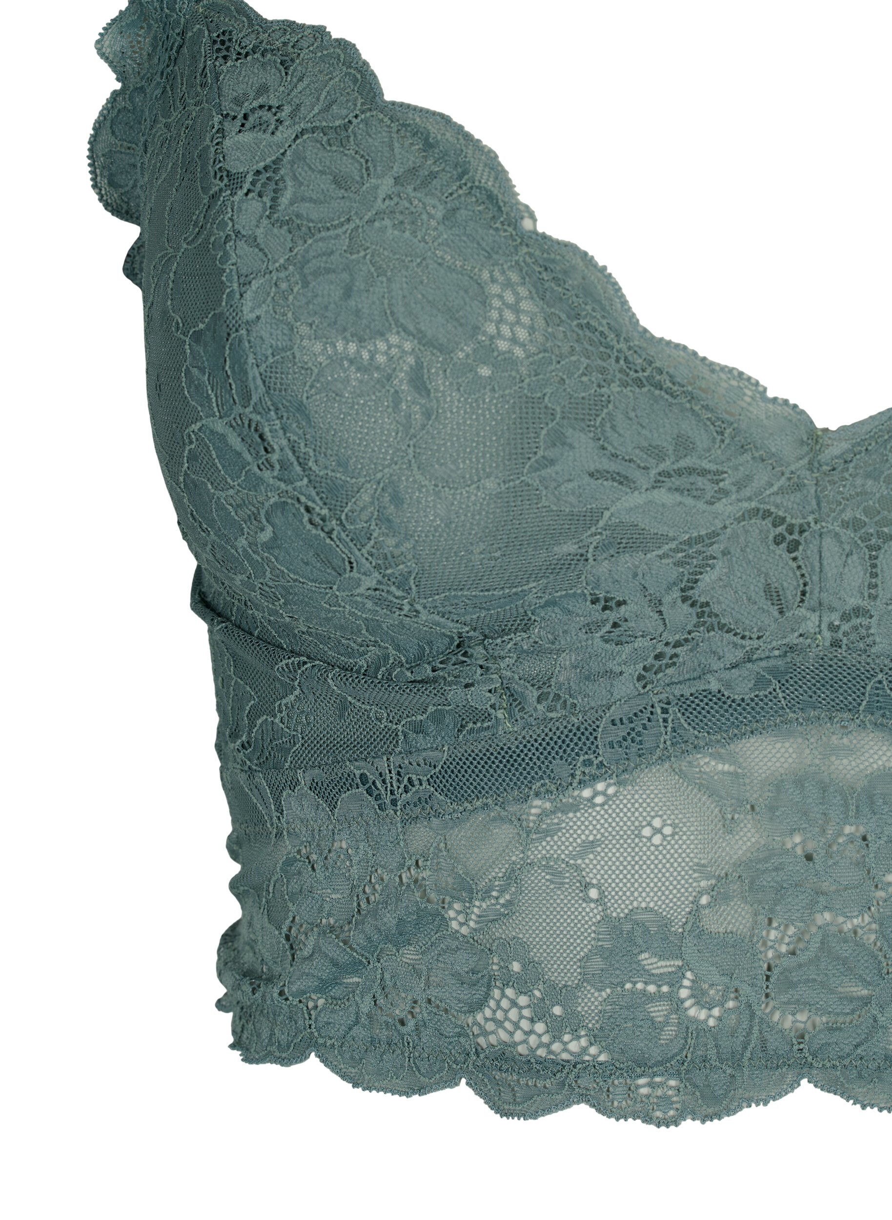 Zizzi Blonde-BH uten b&oslash;yle, Balsam Green Ass, Packshot image number 2