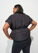 Puffer vest med justerbar midje, Svart, Model image number 2