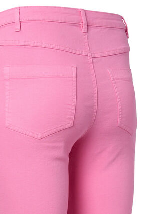 Amy jeans med høy midje og supersmal passform, Rosebloom, Packshot image number 3