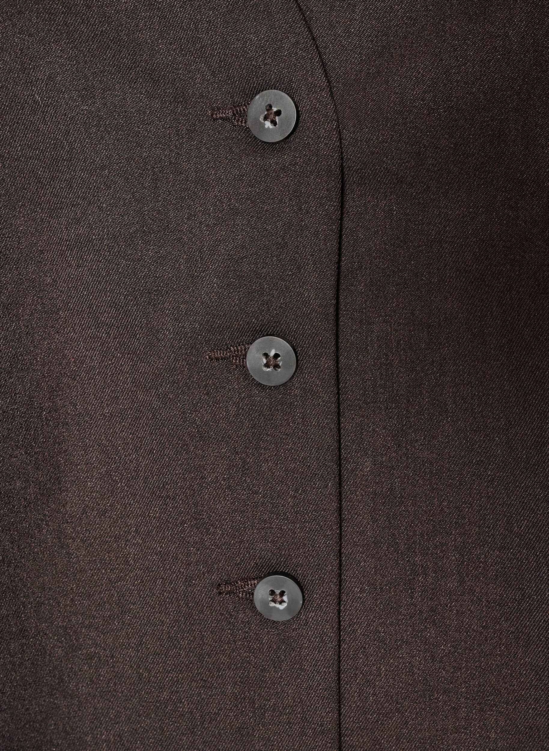 ZizziVest med knappelukking, Brun, Packshot image number 2