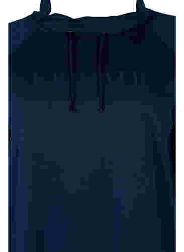 Hettegenser med høy krage, Navy Blazer, Packshot image number 2