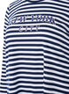 Stripete bluse med motiv, White w.Navy Stripe, Packshot image number 2