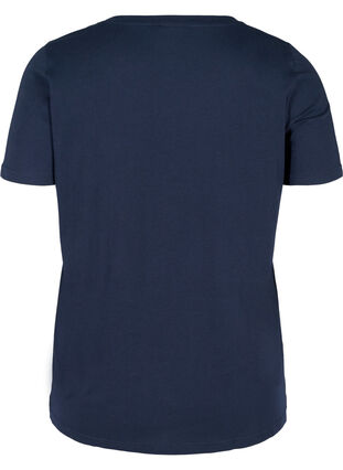 Kortermet t-skjorte med print, Navy Blazer/Rock, Packshot image number 1